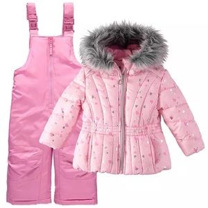 Rothschild Girls' Ski Jacket and Snowbib Snowsuit Set
